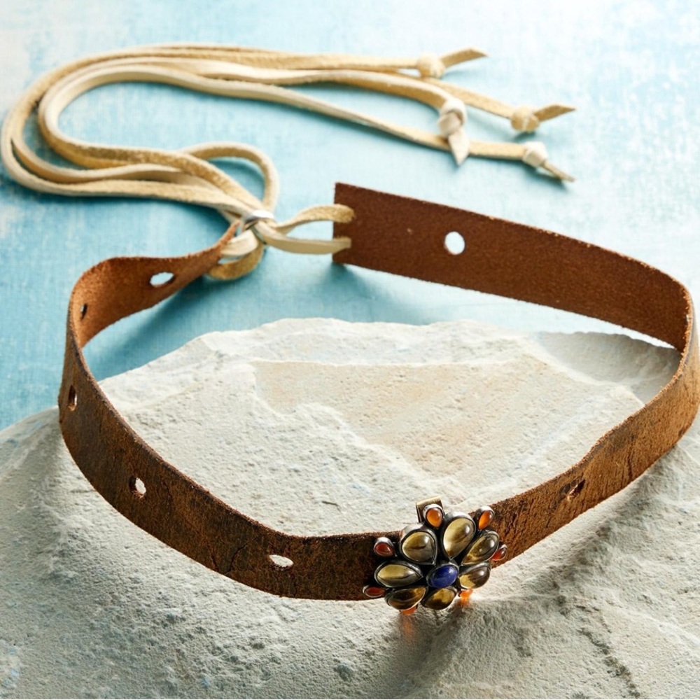 Jes MaHarry “Wildflower” unisex Hatband/Pendant/Choker/Bracelet. Limited edition